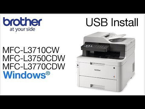 Install MFCL3770CDW with USB - Windows
