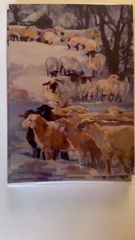 Winter Wool - Season's Greeting Cards: Sheep Acrylic Art, 15 Count, Ellen Jean Diederich - Etsy