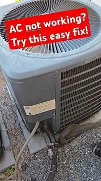 How to easily fix an air conditioner.