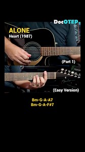 Alone - Heart (Easy Guitar Chords Tutorial with Lyrics) part 1 SHORTS REELS | Doc OTEP Studio