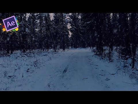 How To Create Realistic Snow, After Effects Tutorial & Template