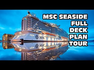 Msc Seaside cruise ship deck plan tour