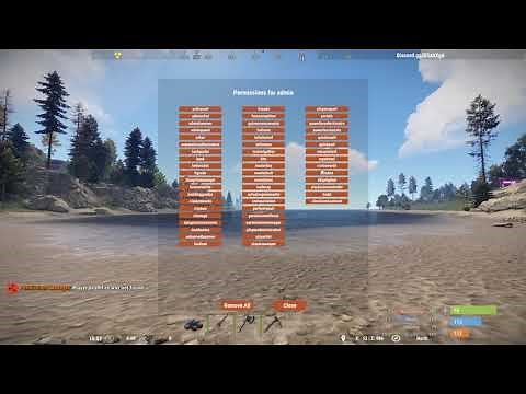 Rust Permission and Player administration plugin tutorial