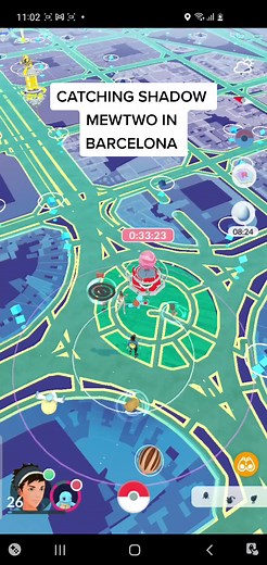 Catching Shadow Mewtwo in Barcelona