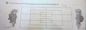 17 How many rectangles can you count in the following figure?4... | Filo
