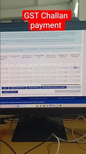 gstr 3b challan generation