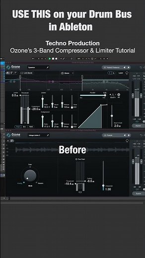 140 BPM Techno: Ozone’s 3-Band Compressor & Limiter Tutorial (Get Your Mixes To Sound Better)