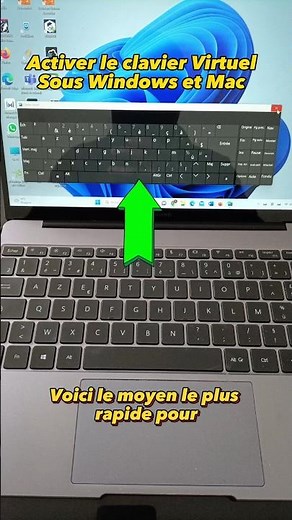 Activer le clavier virtuel sous Windows et Mac à l'aide de raccourcis clavier