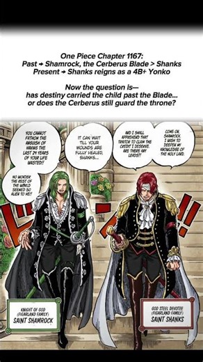 One Piece Chapter 1167 | Shanks & Shamrock