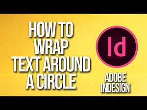 How To Wrap Text Around A Circle Adobe InDesign Tutorial