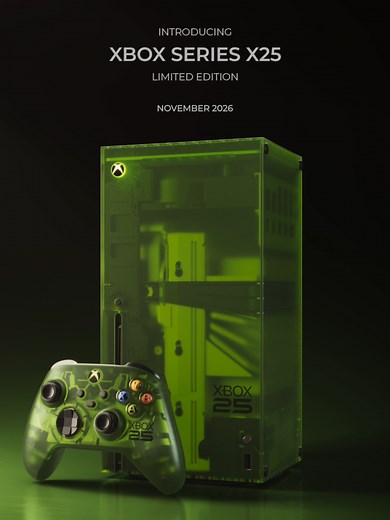 Translucent color is so back. Introducing the XBOX Series X25 Limited Edition console and Special Edition controller | #XBOXShowcase #OGXBOX #LimitedEdition