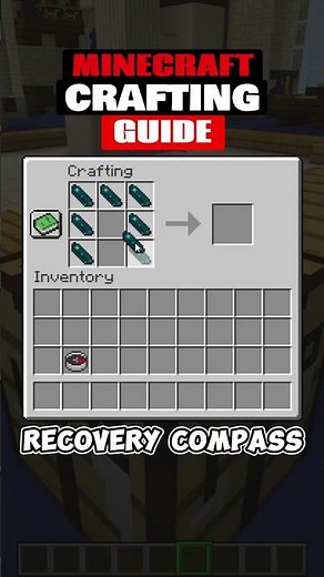 How To Craft A Recovery Compass In Minecraft 1.20 #minecraft #minecraftshorts #minecraftrecipes