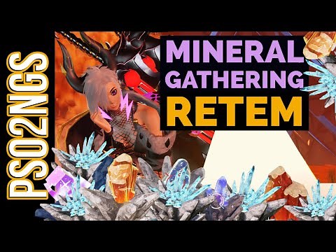 PSO2 NGS || Daily Mineral/Ore Gathering Guide & Locations - RETEM