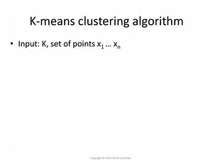 The K-means algorithm