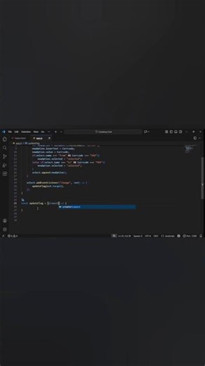 Currency Converter App Tutorial for beginners 😊 #shorts #viral #beginners #tutorial #javascript