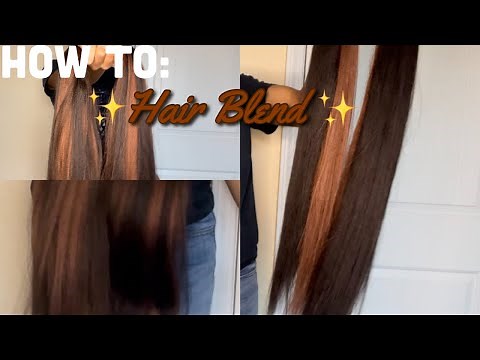 HOW TO: blend two colors for knotless braids | DIY color blend, color 4 & color 30
