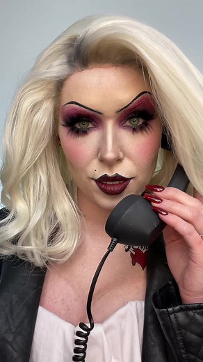 Holly Murray Makeup (@hollymurraymakeup) - Tiffany Valentine 🖤 Chuckys Bride Makeup!