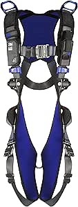 3M 1113061 DBI-SALA ExoFit X300 Rescue Safety Harness, Retrieval Rescue Fall Protection, OSHA, ANSI, Aluminum Back and Shoulder D-Rings, Auto-Locking Quick Connect Leg and Chest Buckles, Small