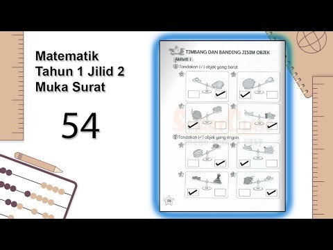 Buku Aktiviti Matematik Tahun 1 Muka Surat 54 Jilid 2