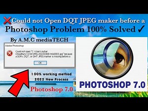 Could not open Photoshop 7.0 problem||Photoshop 7.0 image not opening