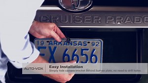 AUTO-VOX Cam 6 Rear Reverse Backup Camera License Plate Parking Rearview System of 170-Degree Wide Angle for Cars Truck & RV with Waterproof Night Vision