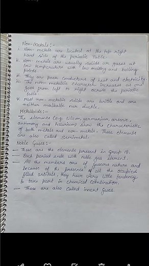 Class 11th Chemistry| Notes of classification of elements and periodicity in Properties| CBSE| NCERT