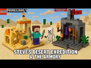 MY CUSTOM DOUBLE MINECRAFT LEGO SET BUILD