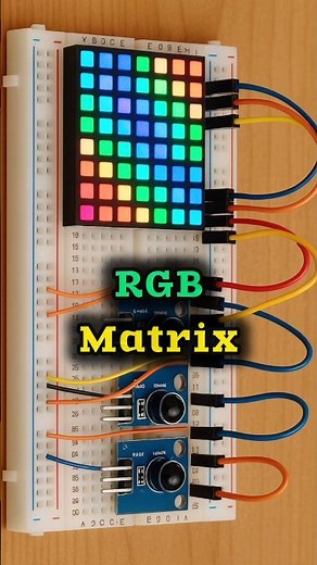 I Built an 8x8 LED Matrix and Gave it IR Sensors #dcmotor