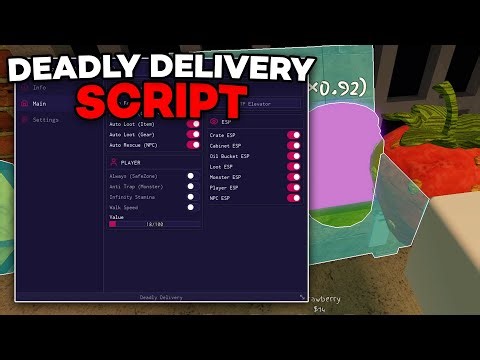 [FREE] Deadly Delivery Script | Auto Bring Items, Auto Farm, Item ESP, Teleport | PC & MOBILE