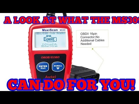 MAXISCAN MS309 OBD2 CODE READER pt1 AUTEL CAR WHAT IT DOES/HOW TO USE IT