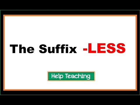 The Suffix LESS | Prefixes and Suffixes Lesson