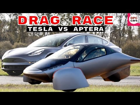 Aptera Solar EV vs Tesla Model 3 In Drag Race