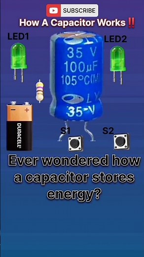 How a Capacitor Works‼️