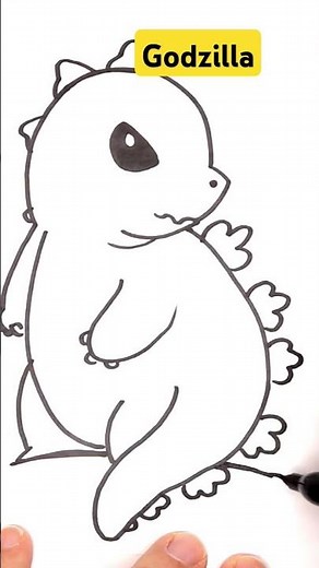 How to Draw Godzilla in less than 5 minutes!