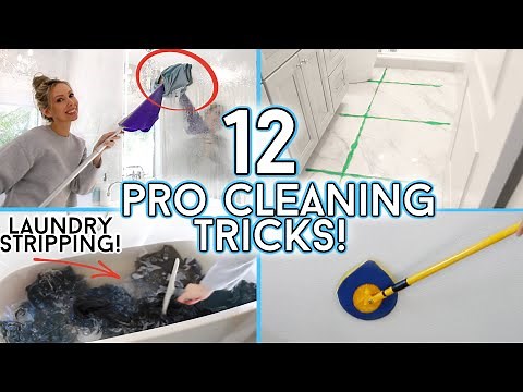 12 MIND-BLOWING Cleaning Tips from PROFESSIONAL HOUSEKEEPERS!