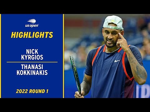 Nick Kyrgios vs. Thanasi Kokkinakis Highlights | 2022 US Open Round 1