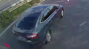 Moment driver receives 'instant karma' for brake checking lorry on motorway