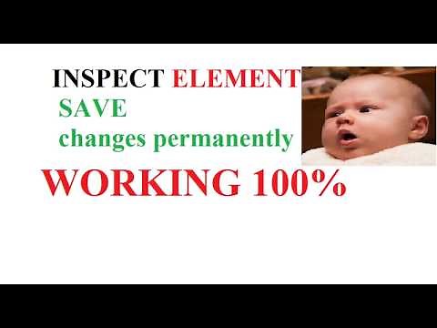 how to make inspect element permanent