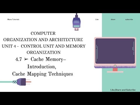4.7 - Cache Memory & Cache Mapping Techniques | Simple Explanation for BTech