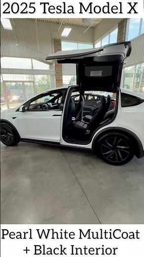 Tesla Model X 2025 Walkaround | Pearl White Exterior + Black Interior