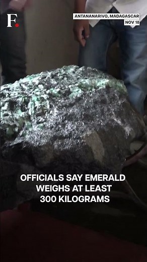 Madagascar Unveils 300 Kg Emerald Found Inside Presidential Palace | N18G
