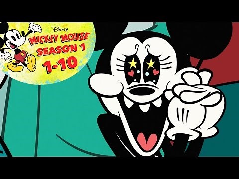 Mickey Mouse Cartoon: Season 1 Episodes 1-10 | Full Shorts Compilation | ‪@disneychannelanimation‬