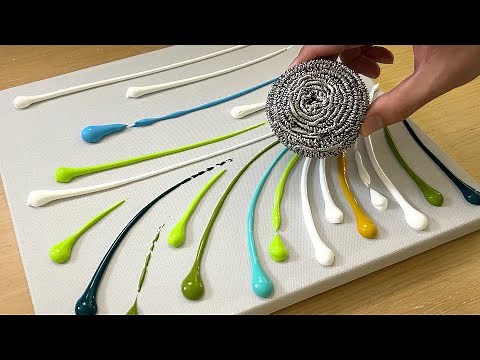 Iron Scrubber Painting Technique for Beginners | Acrylic Painting