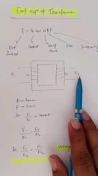 EMF Equation of Transformer Explained | Simple Derivation & Meaning | E = 4.44 f N Φ