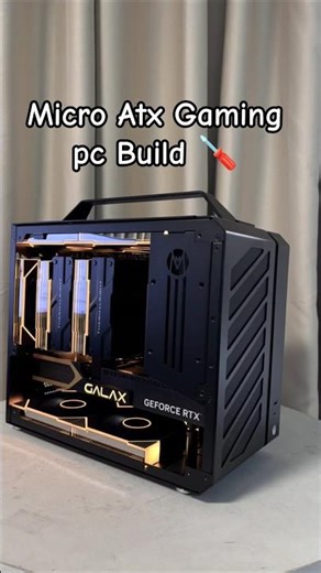 Powerful 👺💥 Tiny Micro-ATX Gaming + Editing PC Build | RTX 5060 + Ultra 7 265K 🔥 #pcbuild #shorts