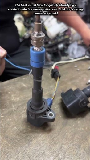 Effective bench test trick for checking ignition coil short circuit.