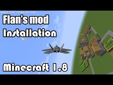 MINECRAFT 1.8: HOW TO INSTALL FLAN'S MOD (AND CONTENT PACKS!) UPDATED