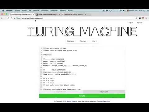 Simulador de la Máquina de Turing