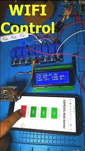 MCU esp8266 Arduino Wifi Control #Shorts