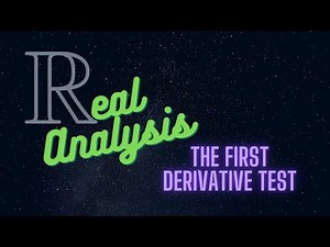 The first derivative test